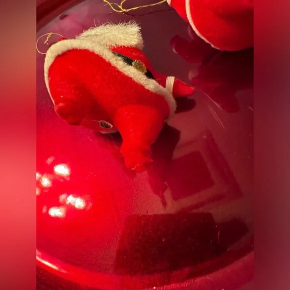 2 Vintage Santa ornaments made in Japan. - Picture 3 of 7